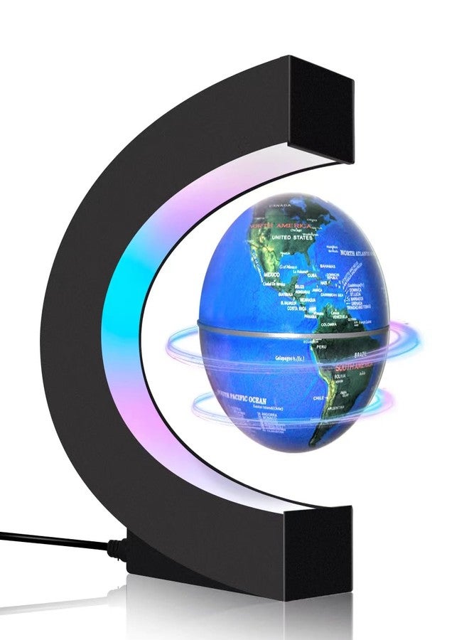 Poojaed Magnetic Levitating Floating Globe with LED Lights, Cool Tech Gadgets Gifts World Globe Lamp for Men Father Teenage Boys Girls, Birthday Gifts Desk Decor for Office Home Display - Image 1